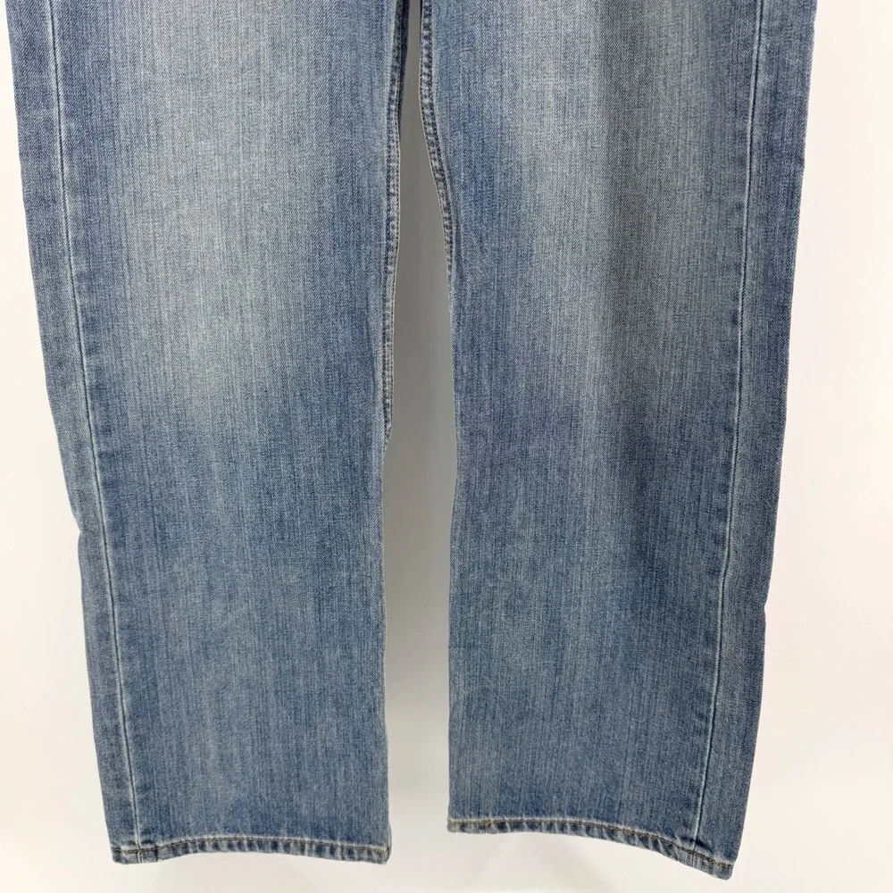 Levis 569 Loose Straight Jeans Medium Wash Baggy Denim 38x33 Blue